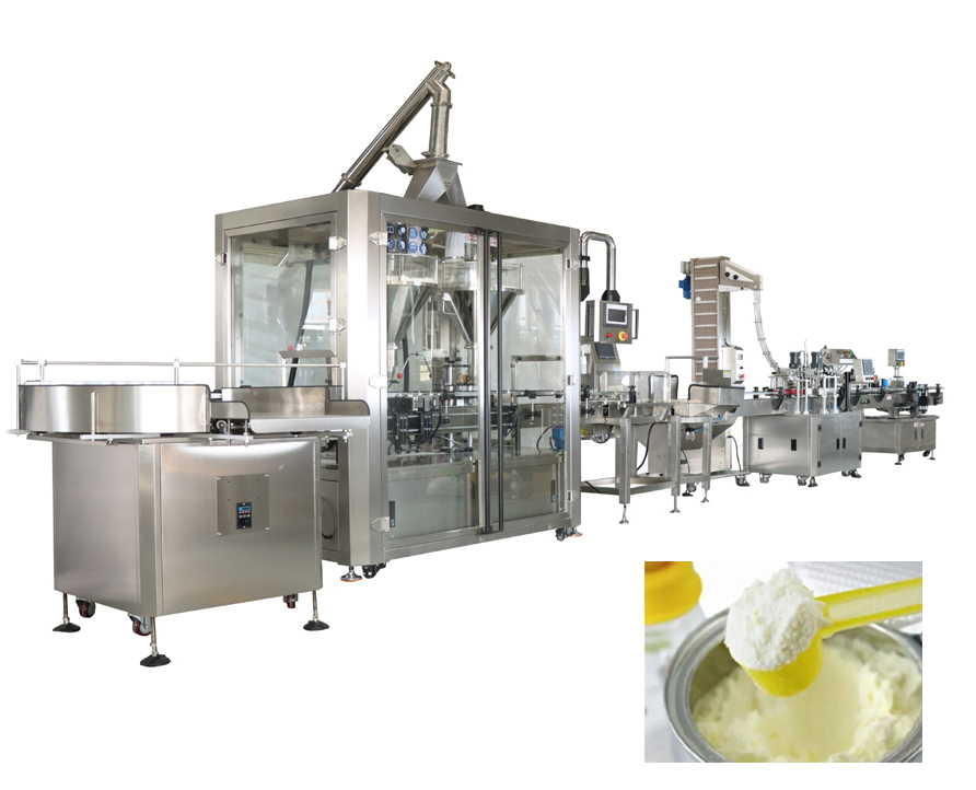 Máquina Envasadora de Latas de Salsa en Polvo Granulado