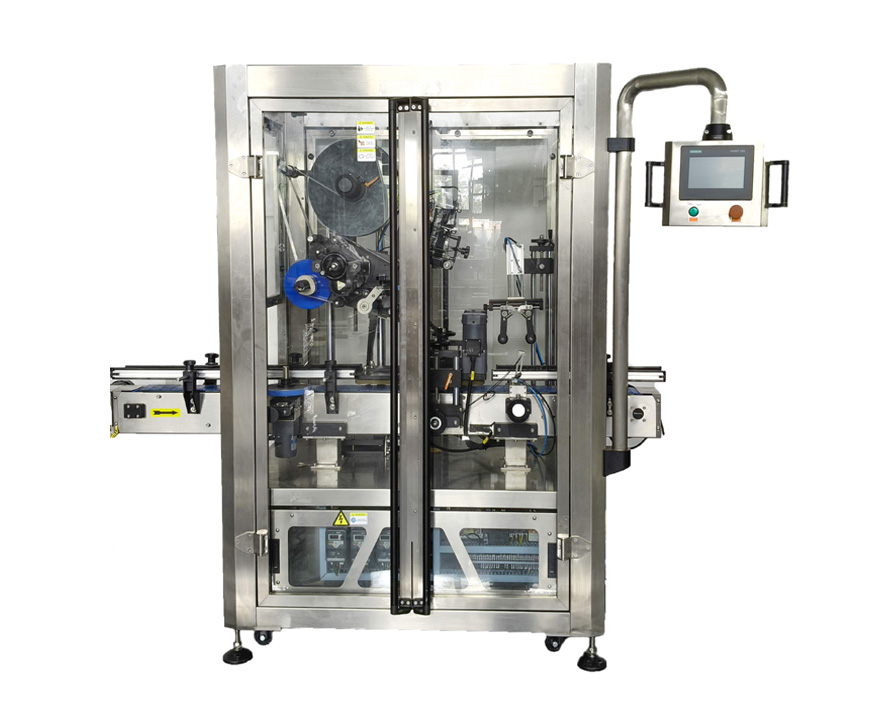 Línea de producción totalmente automática de alta calidad CE para llenar, tapar, etiquetar y doblar gránulos de chocolate, caramelos, nueces y pistachos en latas de plástico con múltiples escalas.
