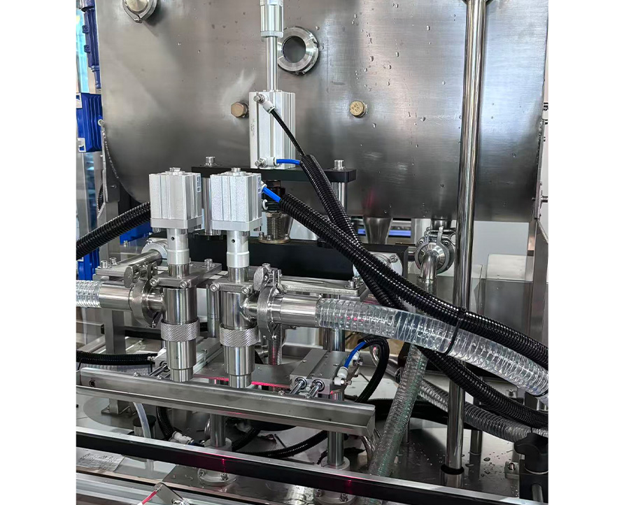 Máquina llenadora con bomba de rotor de doble cabezal, Máquina llenadora para salsas espesas, Máquina llenadora para productos de alta viscosidad