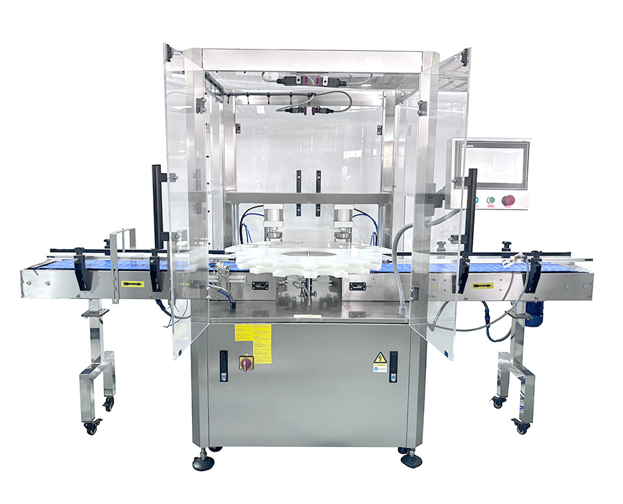 Máquina rebordeadora de doble cabezal totalmente automática, máquina rebordeadora servo de alta velocidad