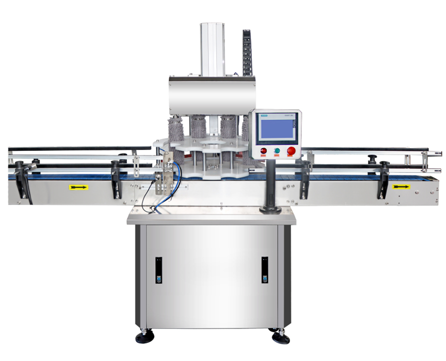 Máquina limpiadora de tubos de papel, máquina limpiadora de arriba a abajo, máquina limpiadora de latas de papel de 4 cabezales